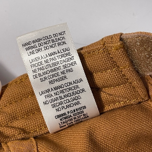 Carhartt Kids Tan Baseball Hat Cap Adjustable One Size fits Most - Picture 5 of 10